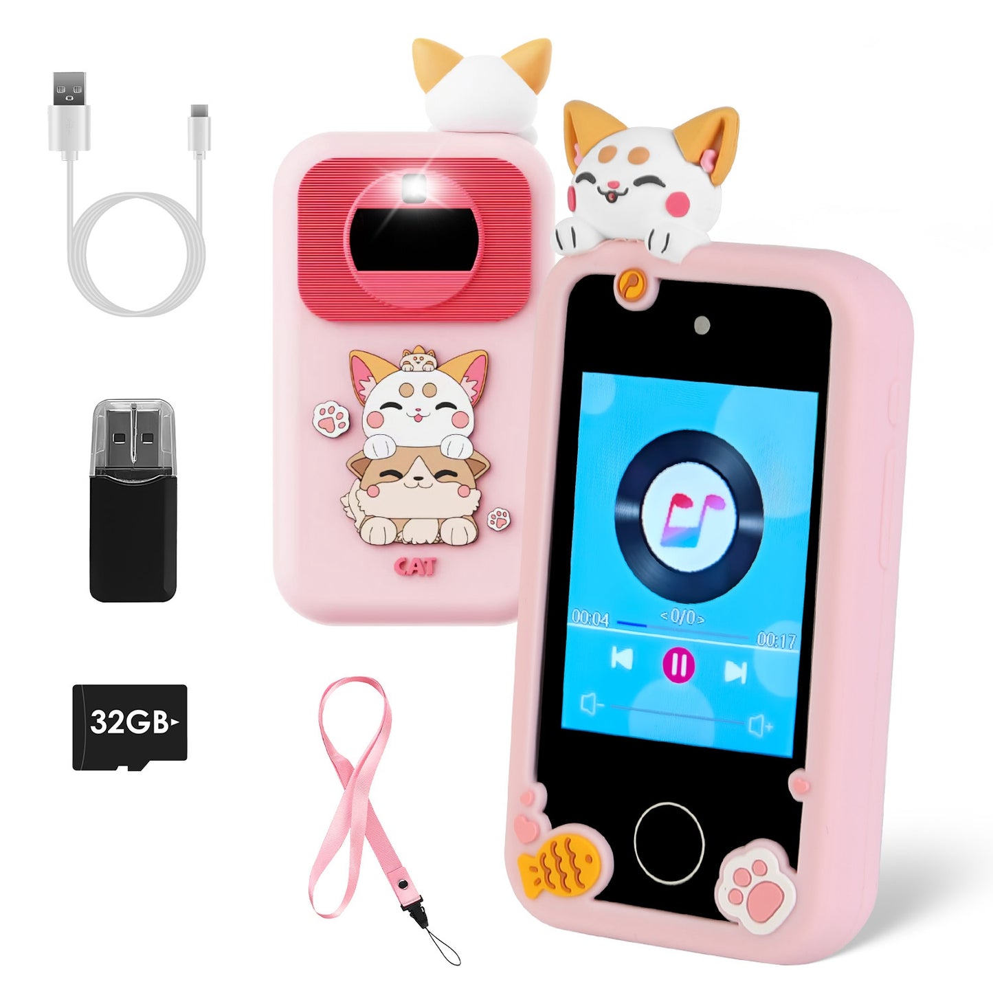 Kids Toy Smartphone with Dual Camera & 16 Educational Games