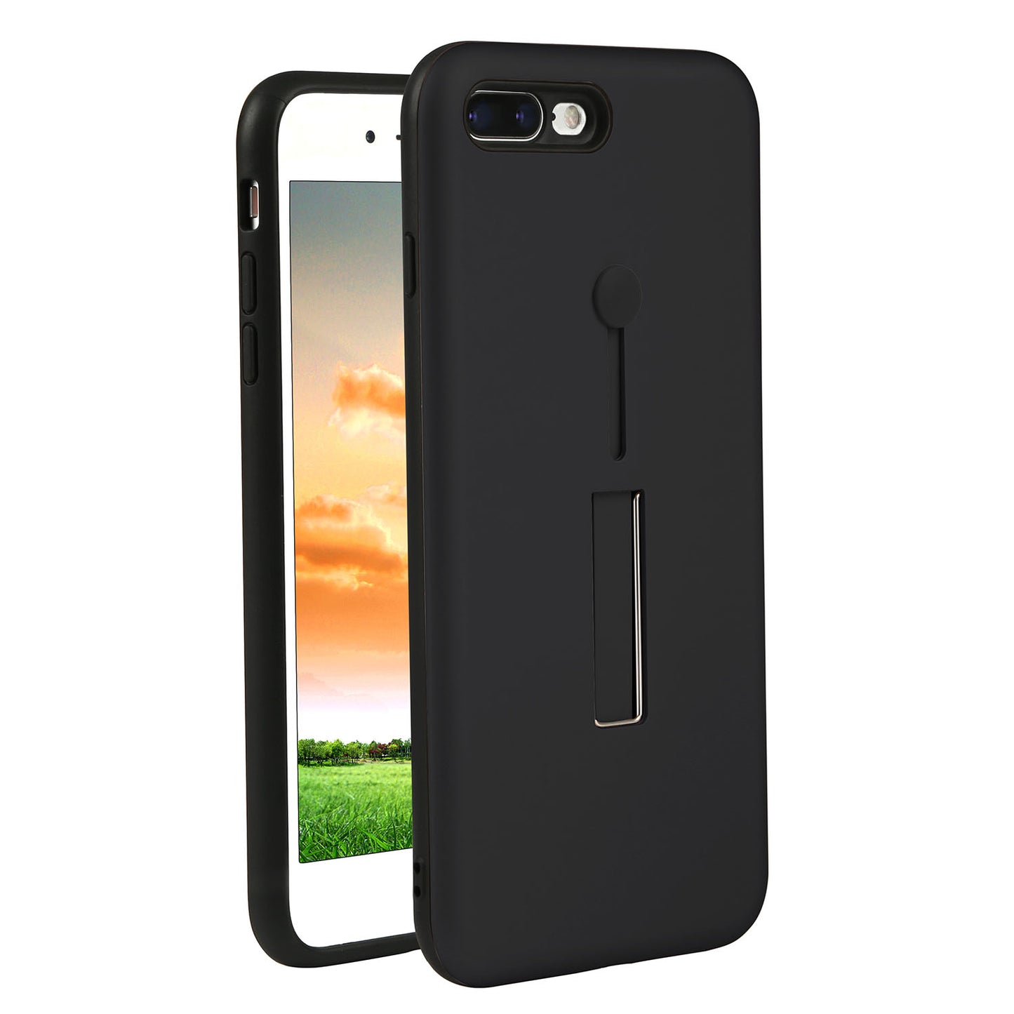 iPhone 8 Plus Case with Kickstand - Rugged Slim Snap-On