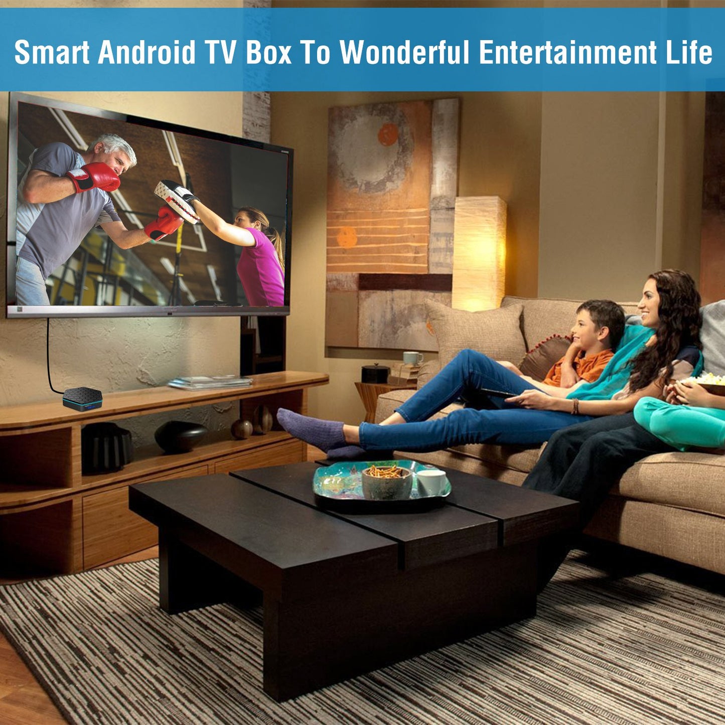 Android TV Box 4K Streaming Media Player with 3GB RAM