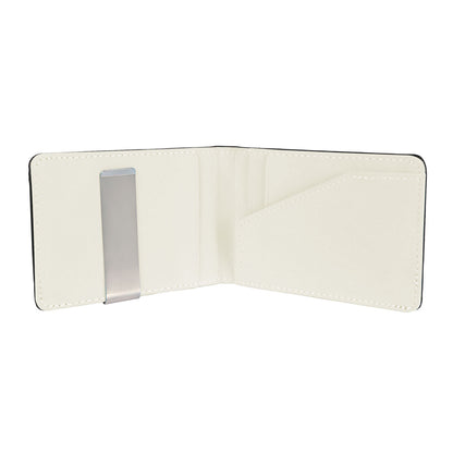 Unisex PU Leather Wallet RFID Blocking Slim Bifold Credit Card Holder with Money Clip