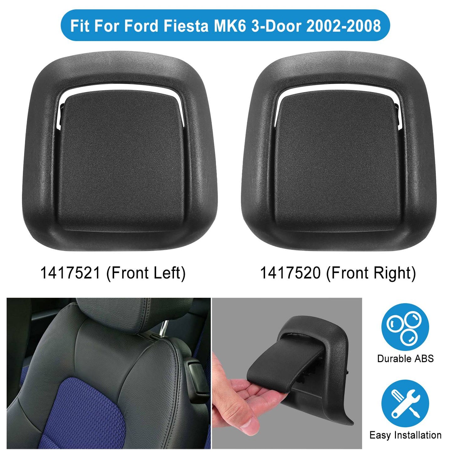 Seat Release Handles for Ford Fiesta MK6 2002-2008 (Pair)