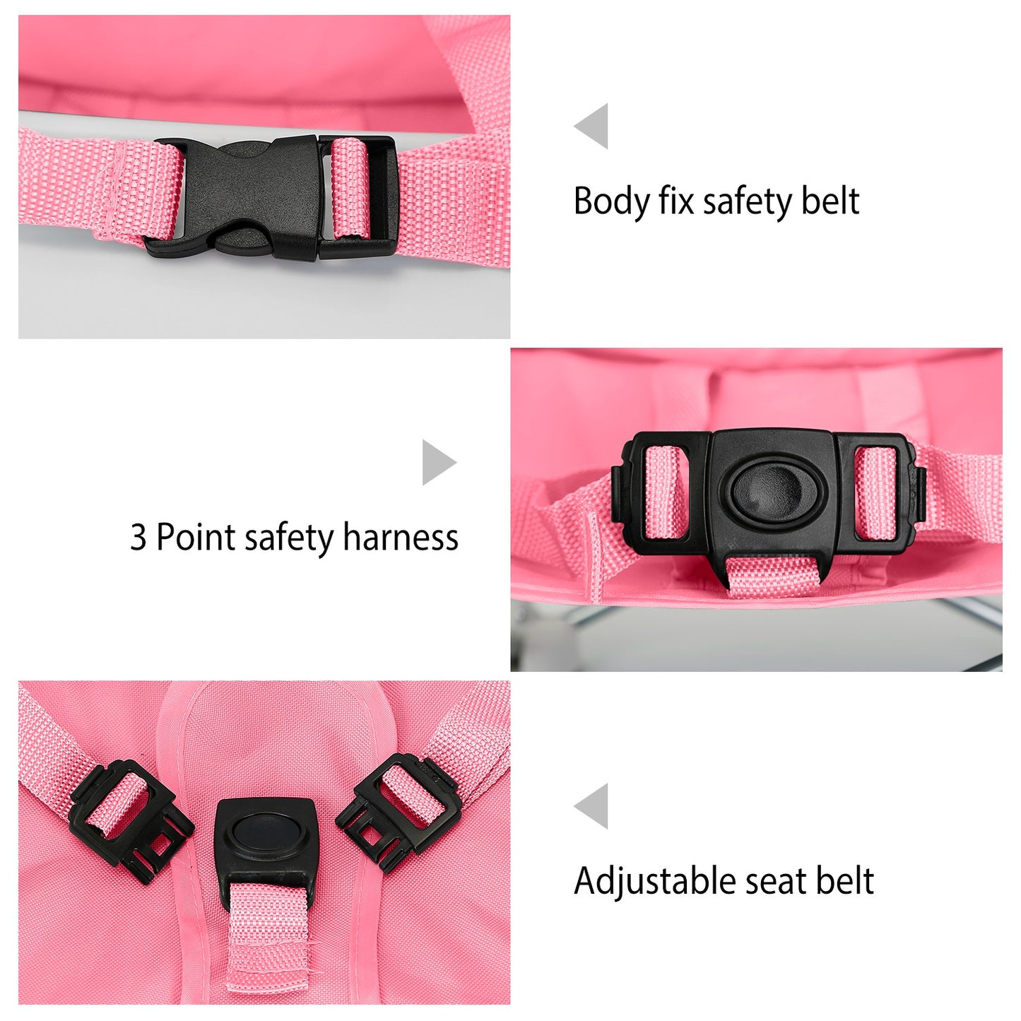 Portable Baby Booster Seat with Detachable Tray & Carry Bag