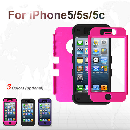 iPhone 5 Hybrid Armor Case - 3 Layer Protective Cover