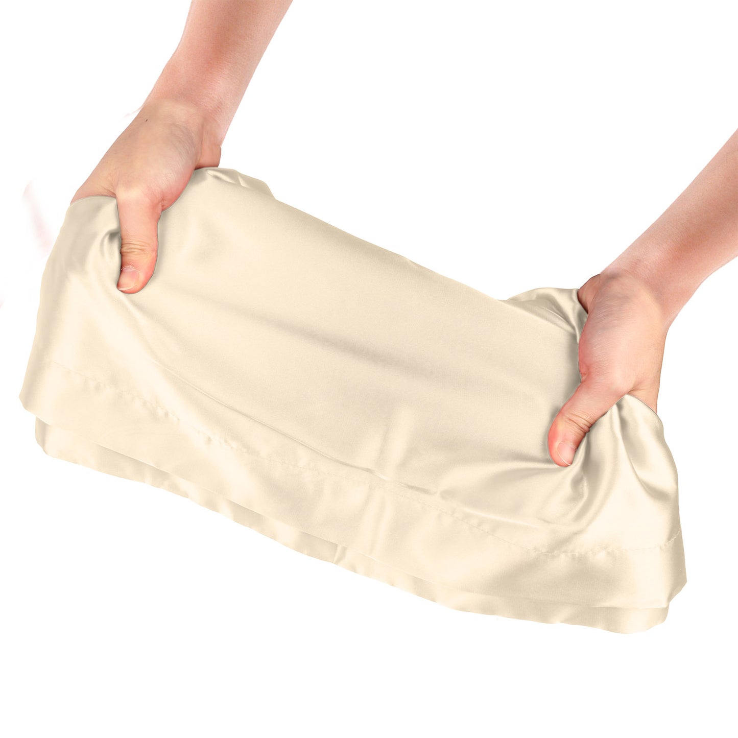 Satin Pillowcases Queen Size - 2 Pack Silky Smooth