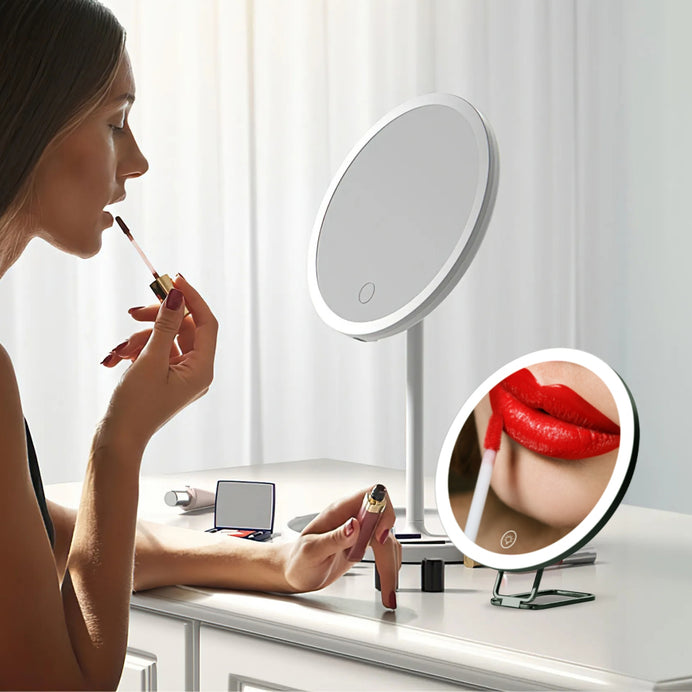 30X Magnifying Mirror With Light 3 Colors