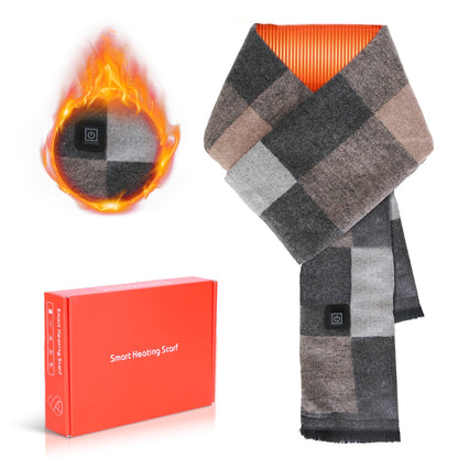 USB Heated Winter Scarf with 3 Temperature Settings