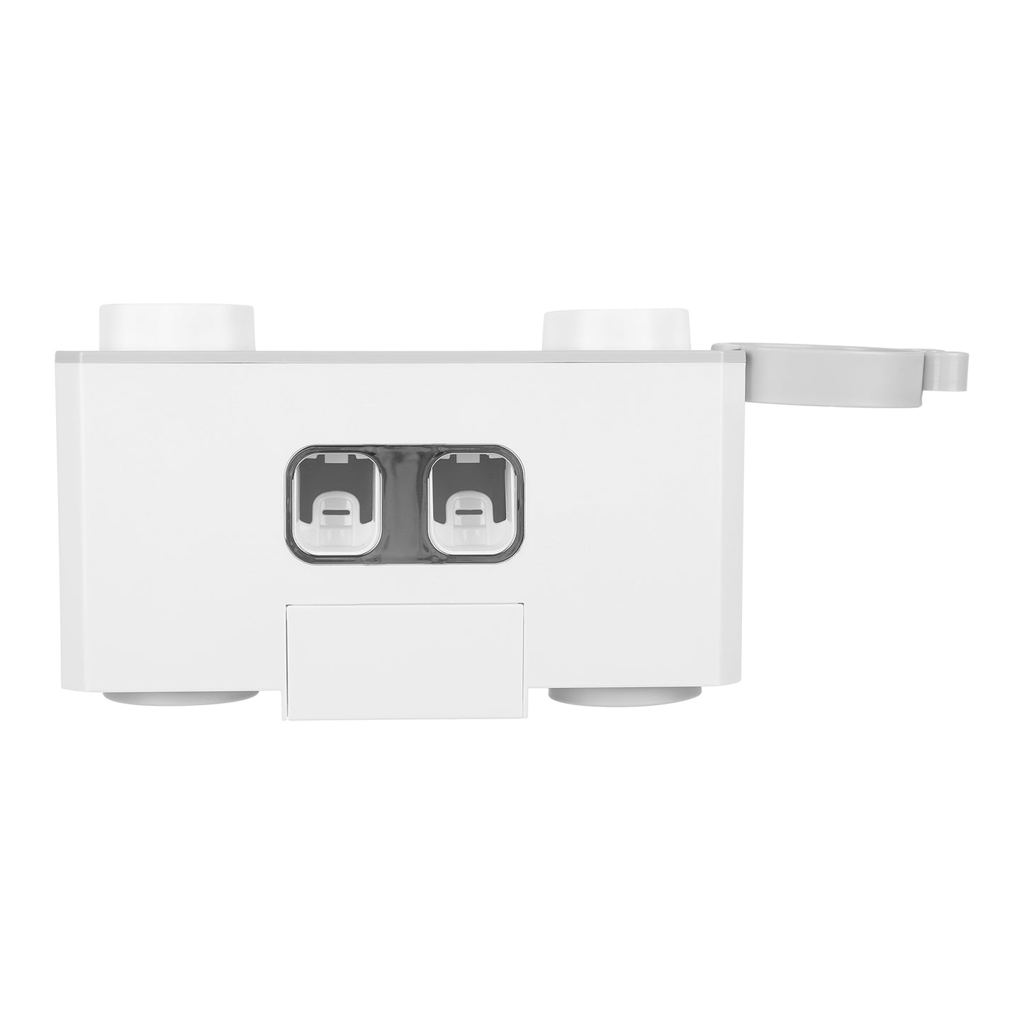Wall Mount Toothbrush Holder with Automatic Toothpaste Dispenser