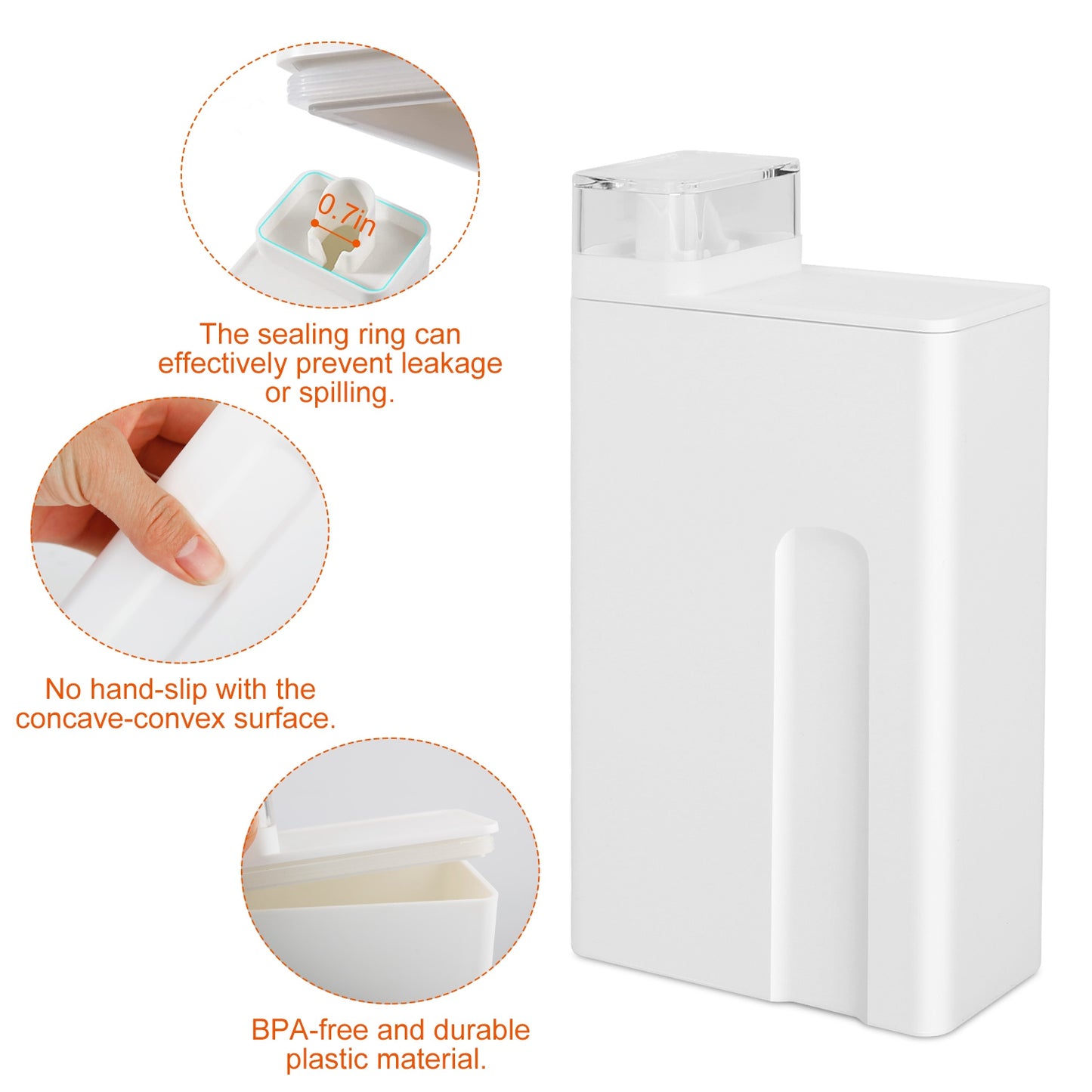 Laundry Detergent Dispenser Bottle 35oz with Labels