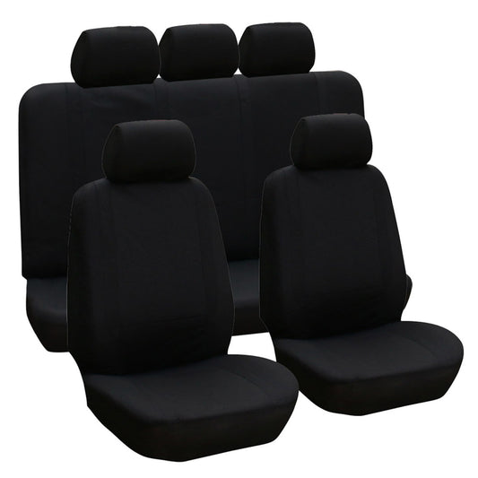 Universal Car Seat Covers 9-Piece Set for Auto Truck SUV