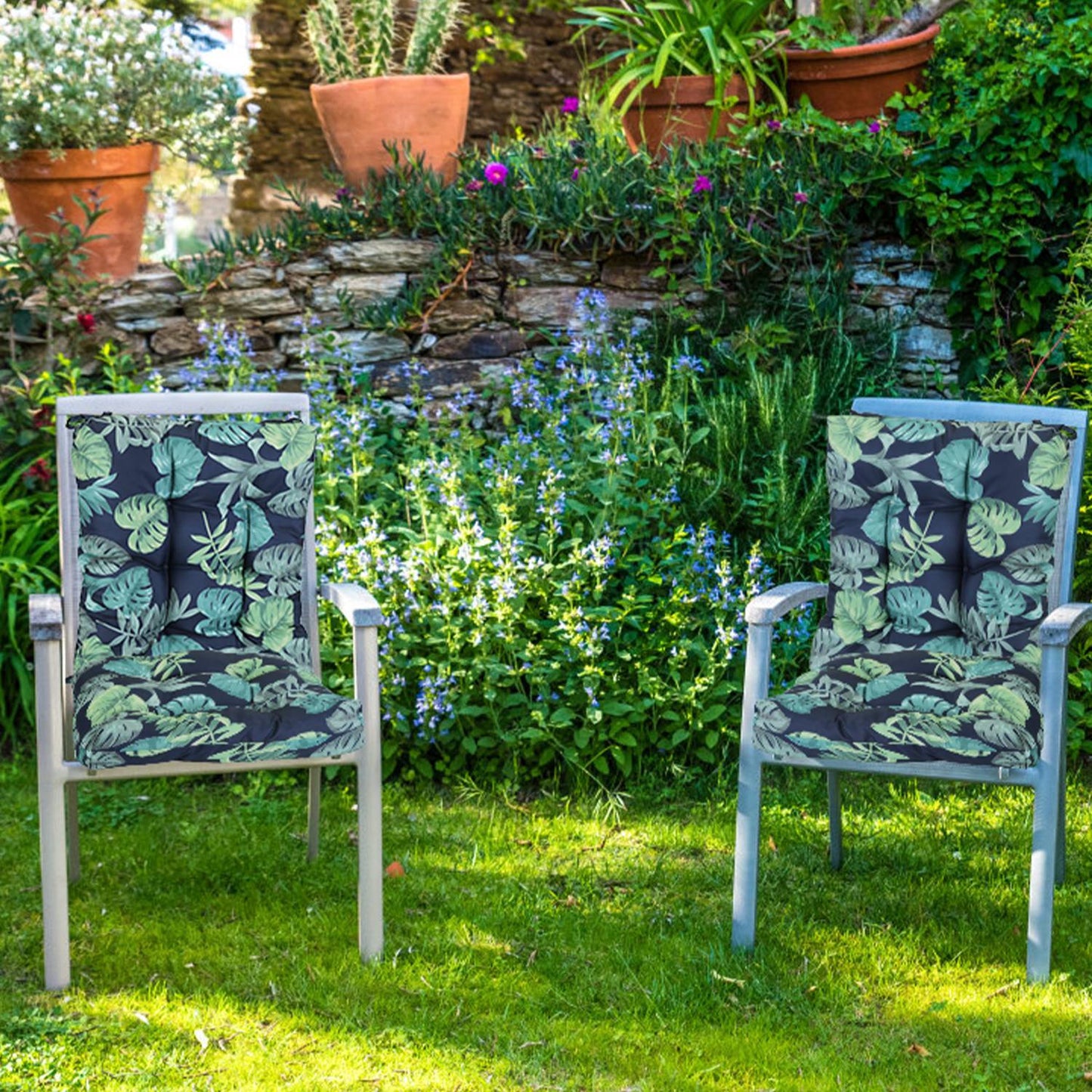 Rocking Chair Cushion Set - Waterproof with Non-Slip Ties