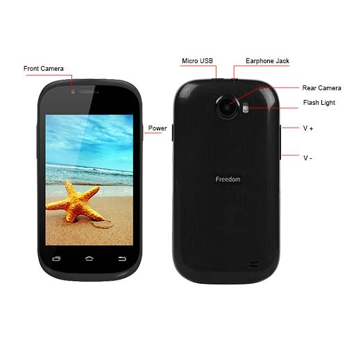 Freedom One Unlocked Smartphone 3.5" Dual SIM Android