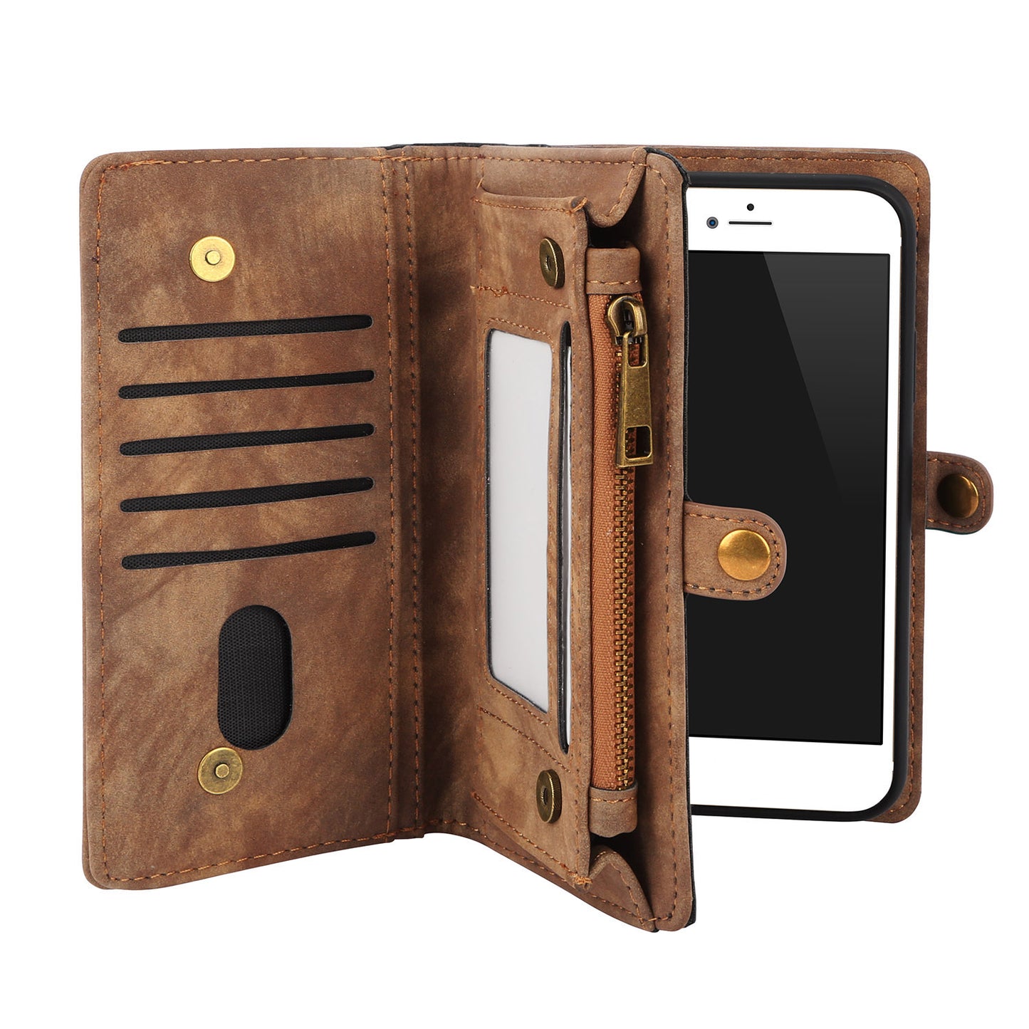 iPhone 6s Plus Wallet Case with Detachable Magnetic Cover