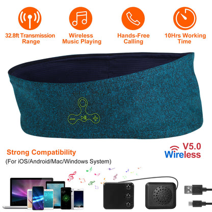 Wireless Sleep Headphones Headband with Bluetooth Speakers