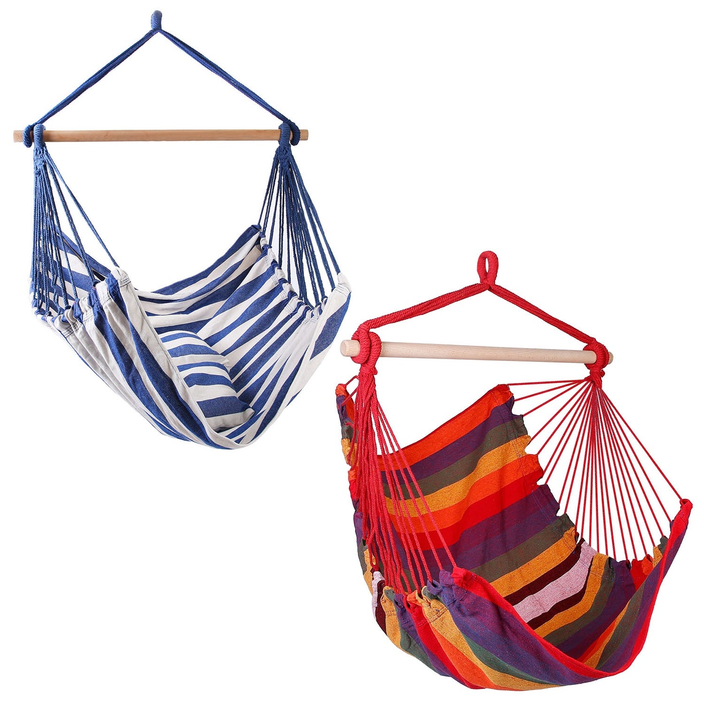 Hanging Hammock Chair with Pillows – 265 lbs Capacity