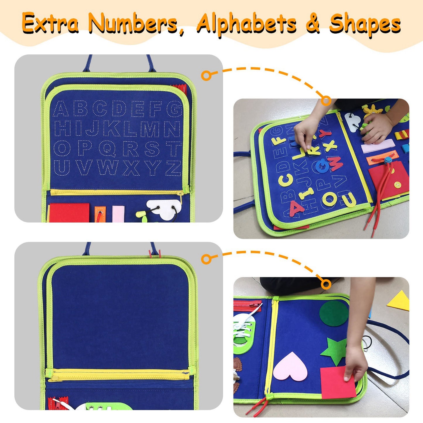 Busy Board Sensory Activity Toy for Toddlers Ages 1-6