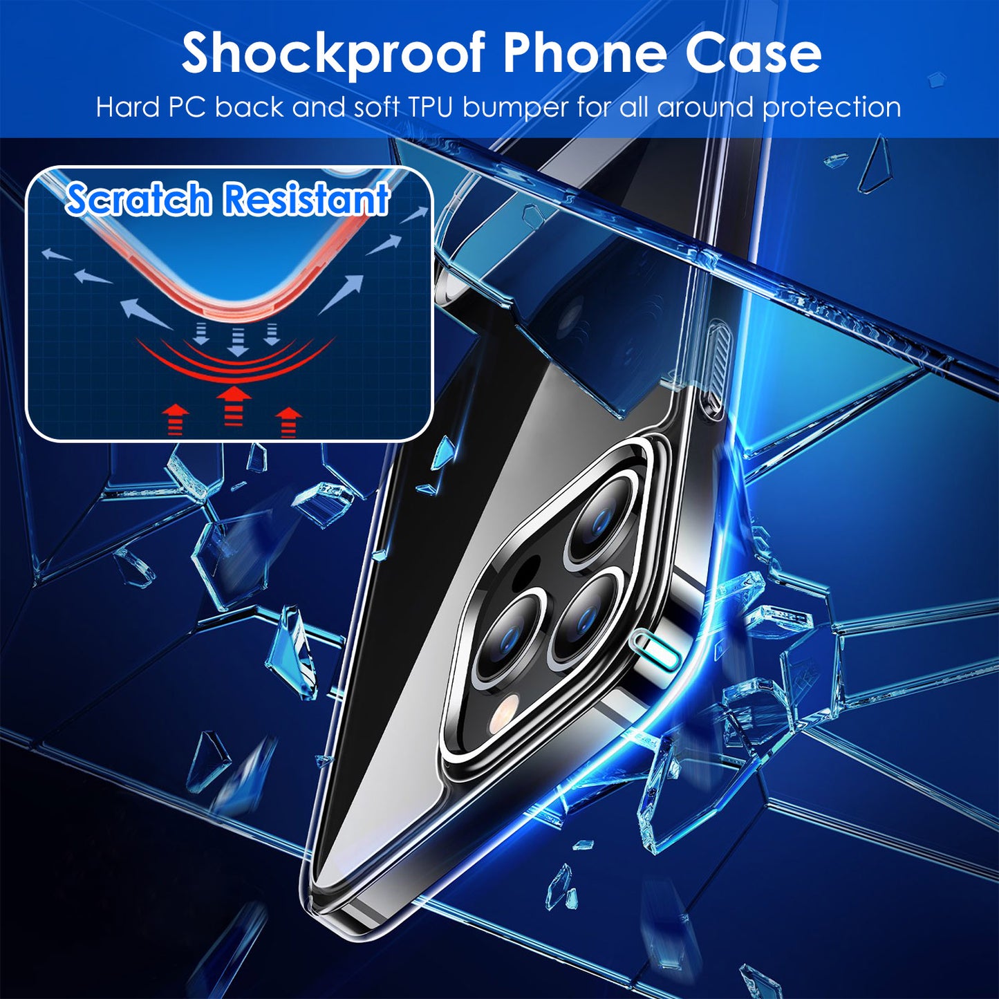 MagSafe Clear Case with Metal Kickstand for iPhone 13/14