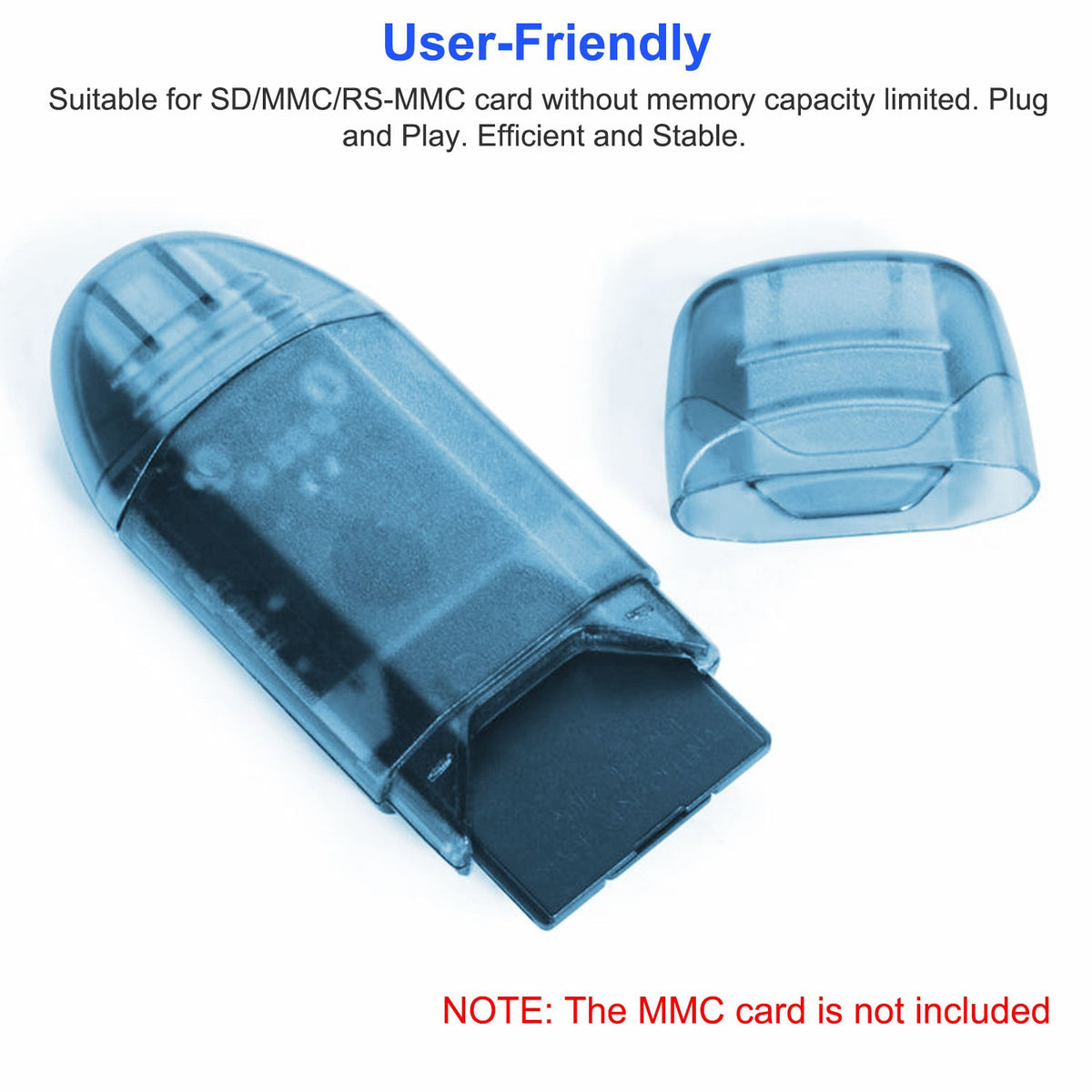 Memory Card Reader USB 2.0 480Mbps High Speed Card Reader Adapter for SD Card