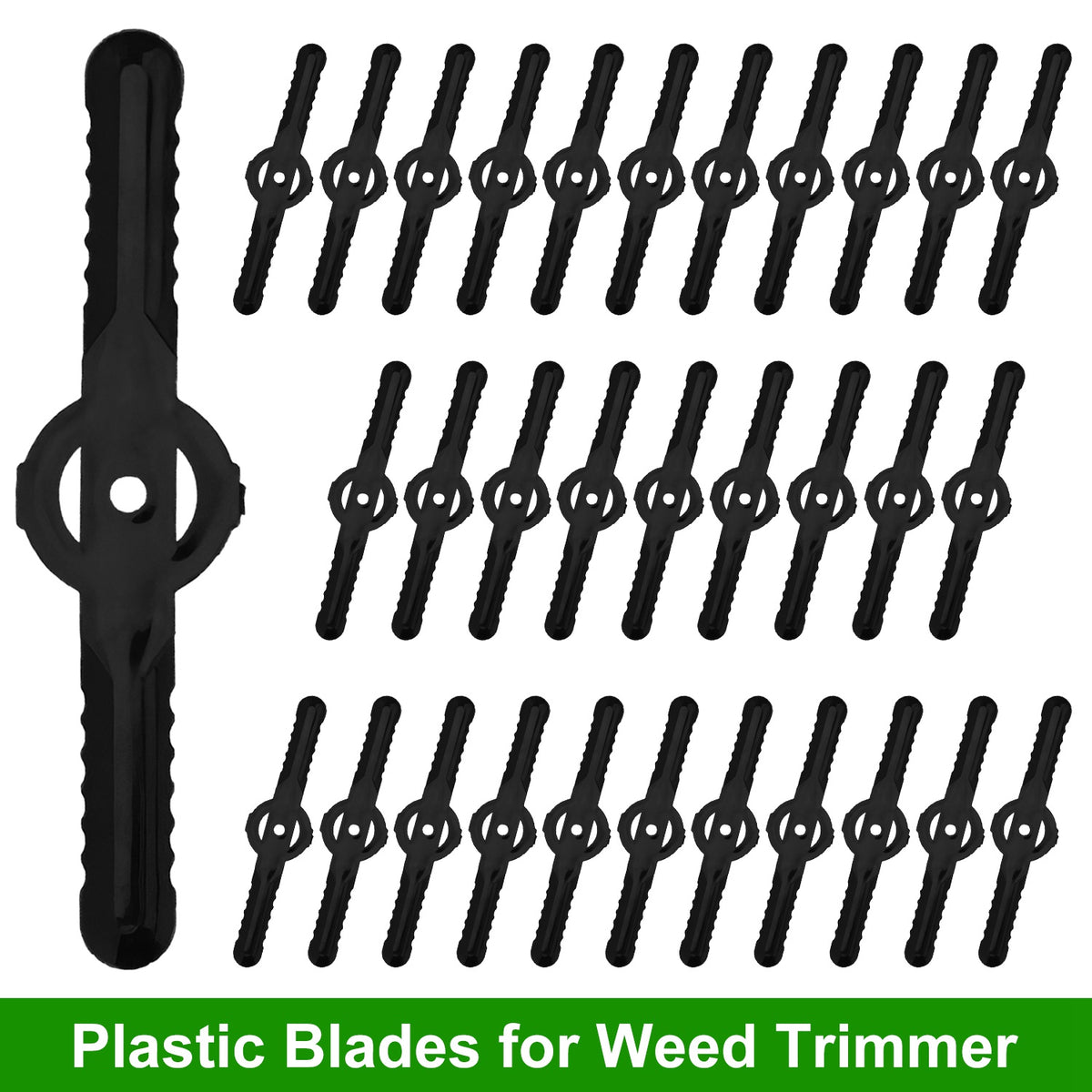 32Pcs Plastic Blades Replacement for Cordless Weed Trimmer