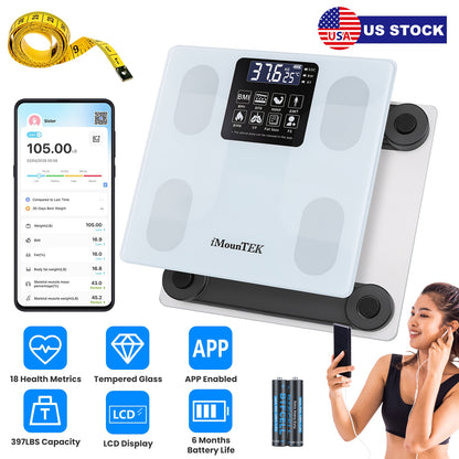 Smart Body Weight Scale with App Sync & Body Composition