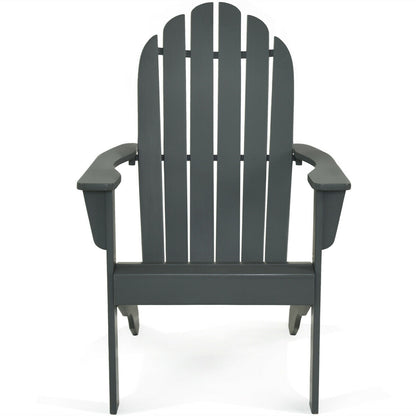 Acacia Wood Adirondack Chair with Ergonomic Design
