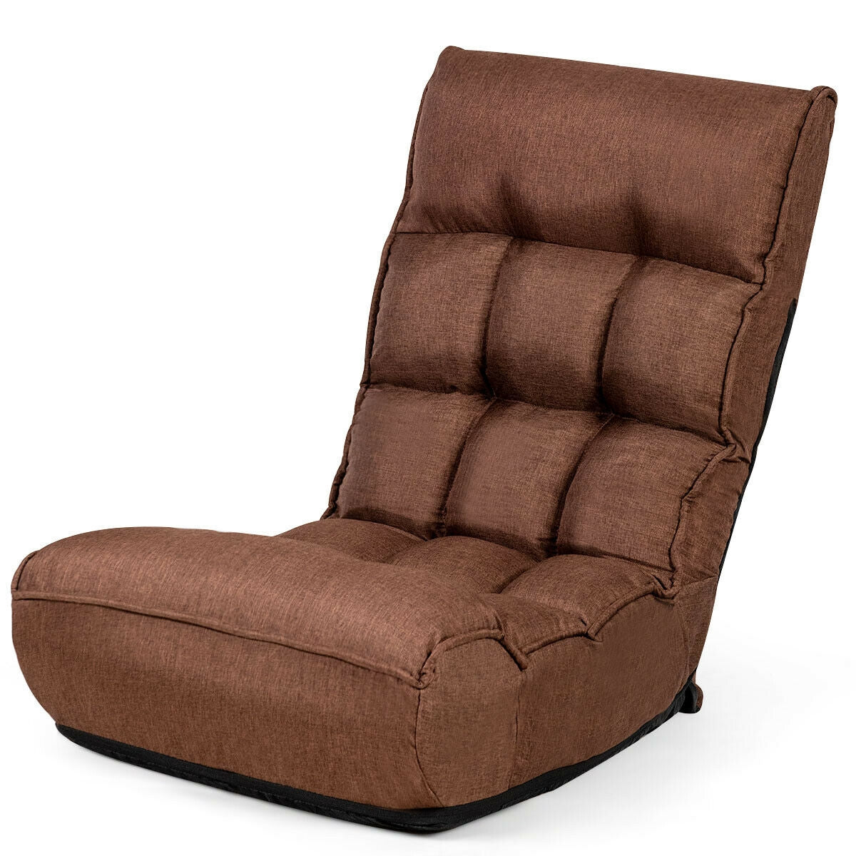 4-Position Adjustable Floor Chair with Folding Design
