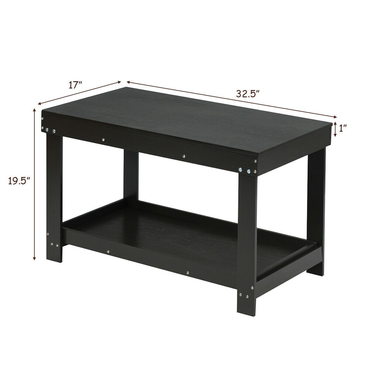Kids Activity Play Table with Storage - Solid Pine Wood