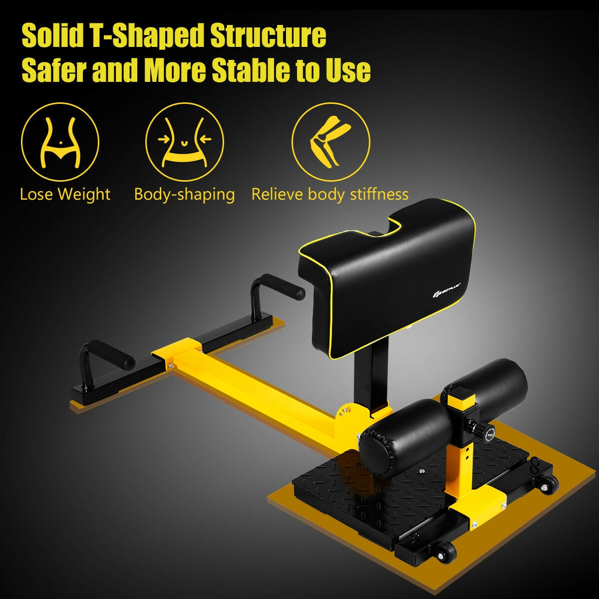 8-in-1 Multifunctional Sissy Squat Bench with Adjustable Height