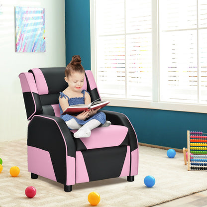 Kids Gaming Recliner with Headrest and Footrest