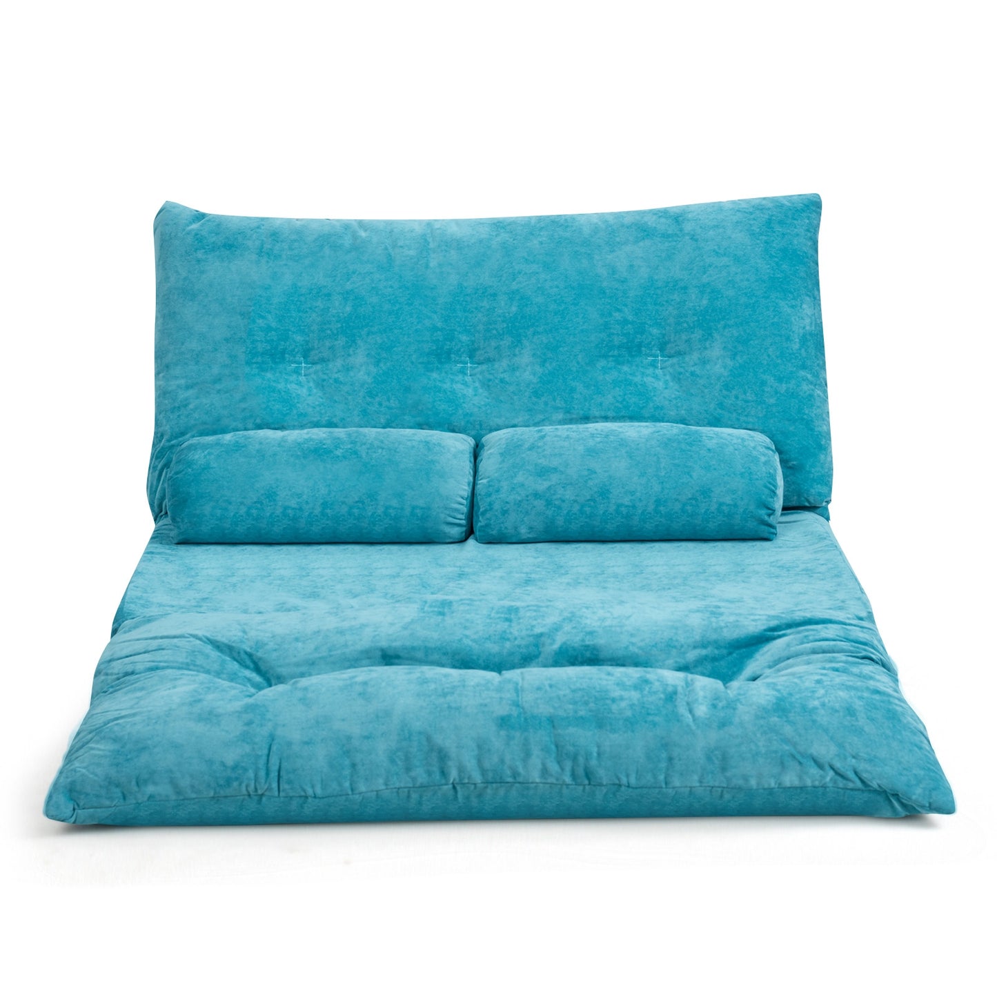 6-Position Adjustable Floor Sofa with 2 Pillows