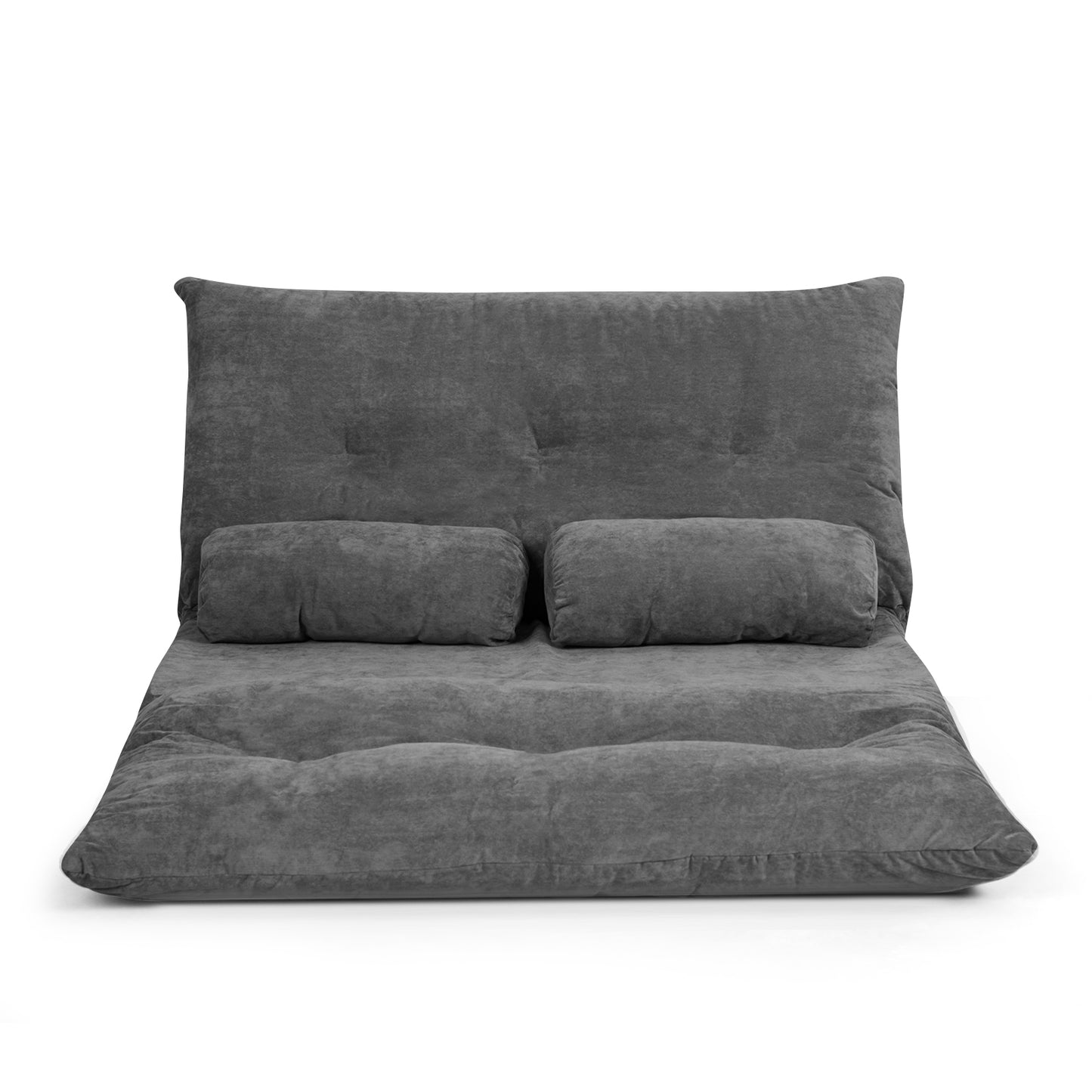 6-Position Adjustable Floor Sofa with 2 Pillows