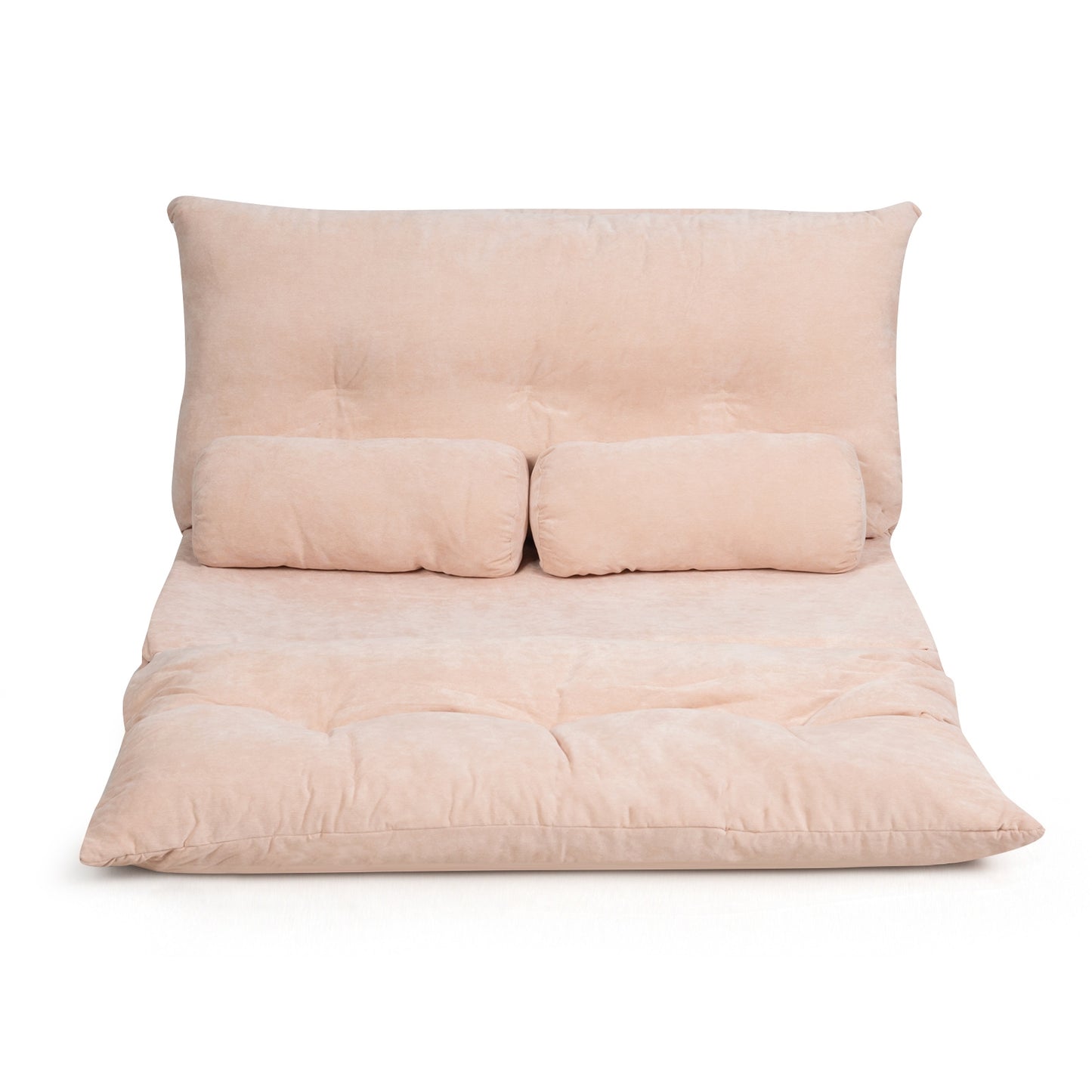 6-Position Adjustable Floor Sofa with 2 Pillows