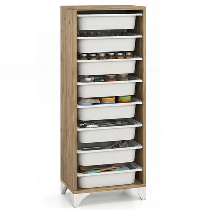 9-Tier Fruit & Vegetable Storage Rack with Slide-Out Baskets