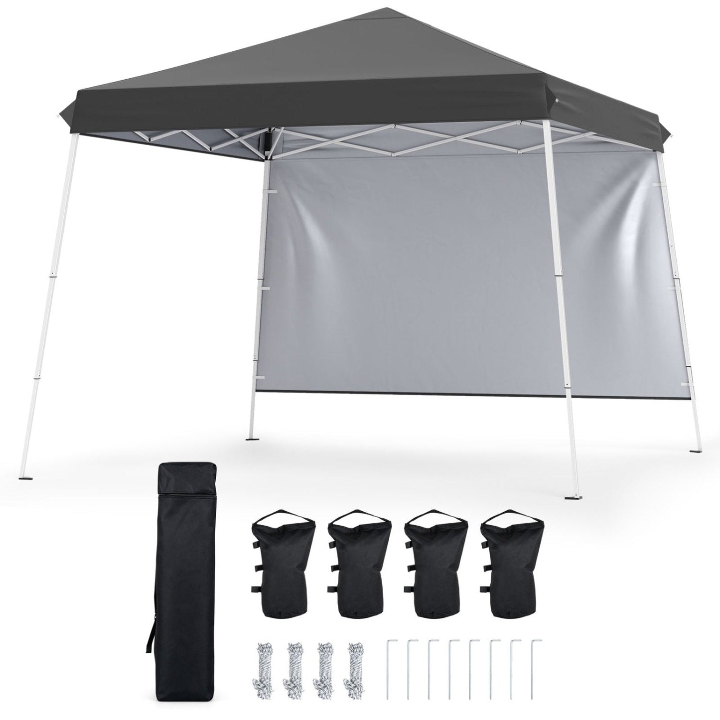 Pop Up Canopy Tent 9x9 ft with Carry Bag and Stakes