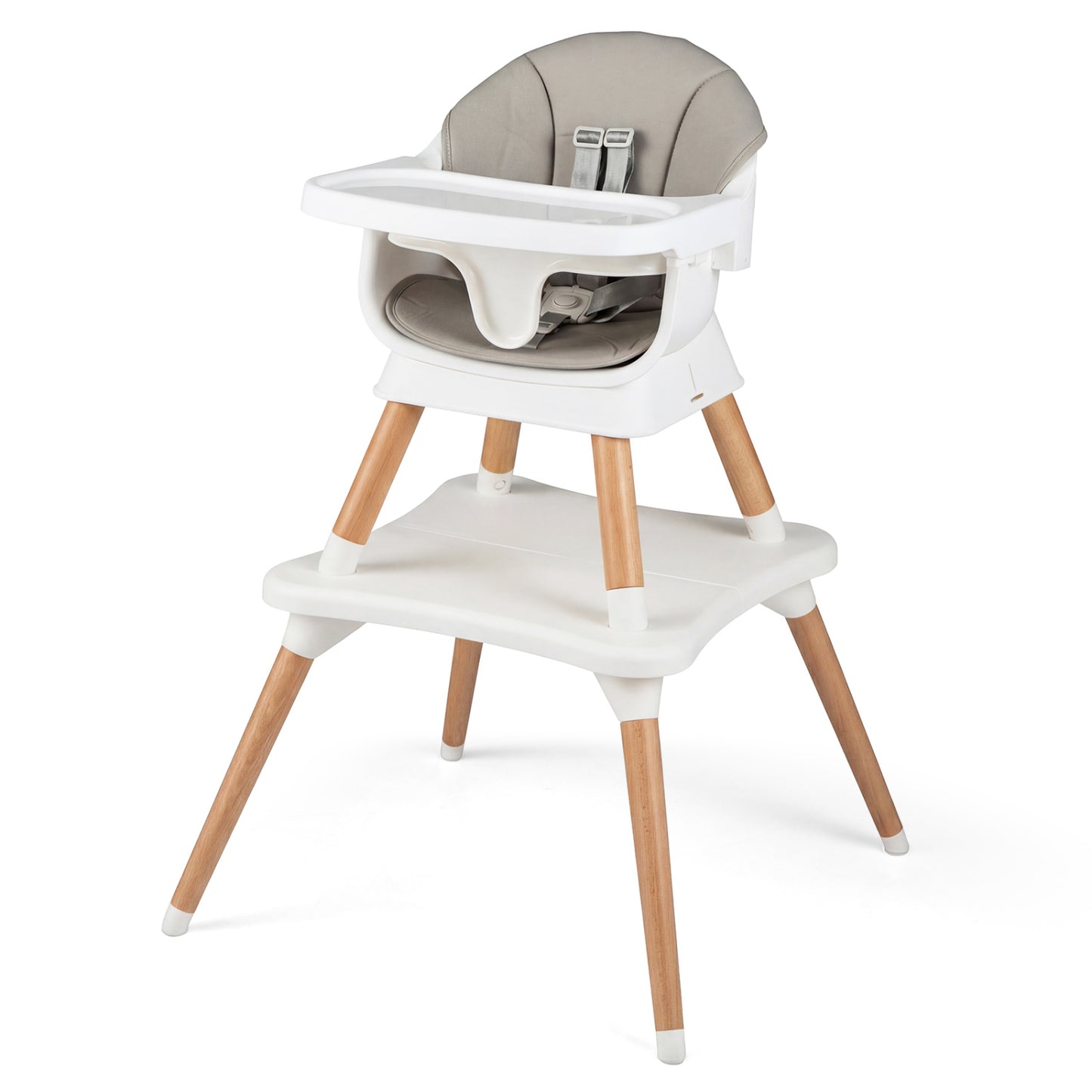 9-in-1 Convertible High Chair with Solid Wood Legs