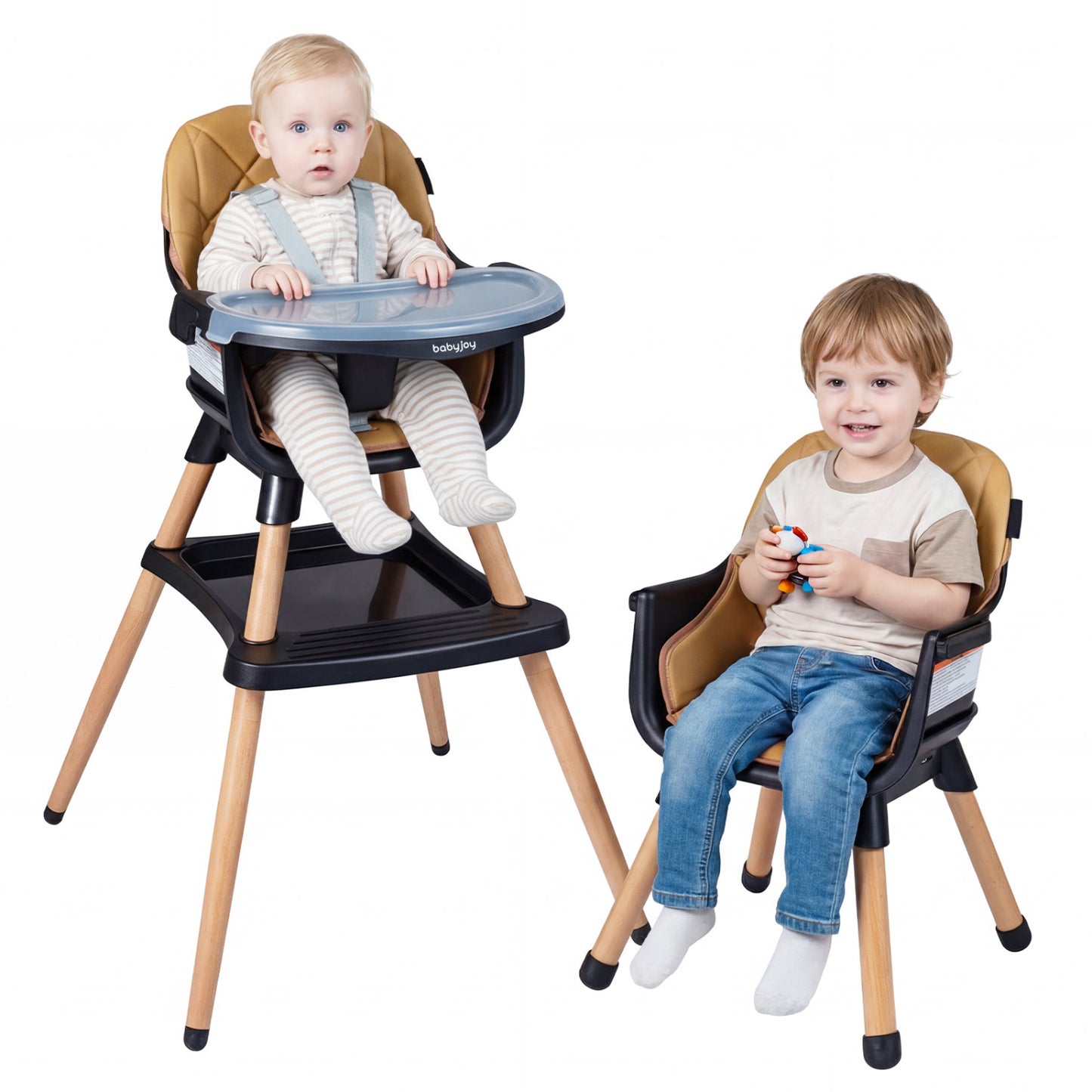 9-in-1 Convertible High Chair with Seat Cushion