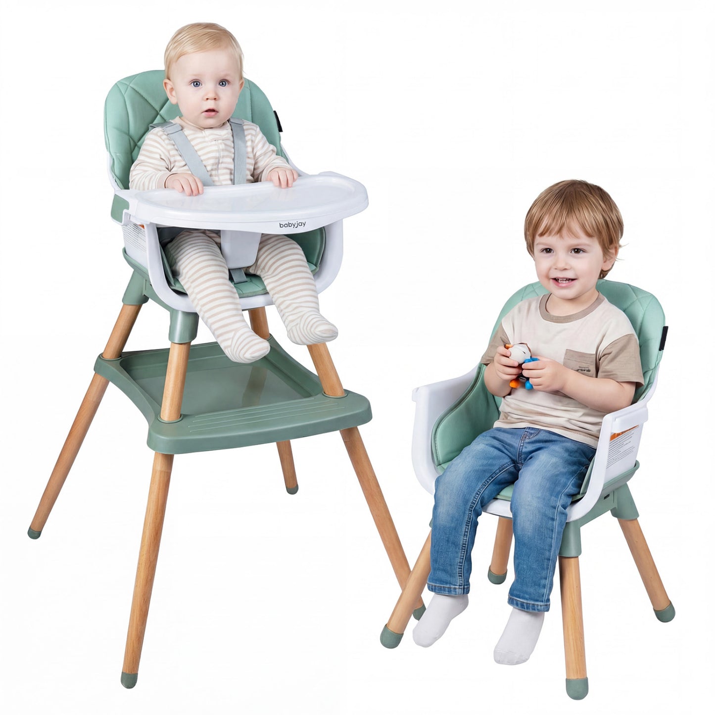 9-in-1 Convertible High Chair with Seat Cushion