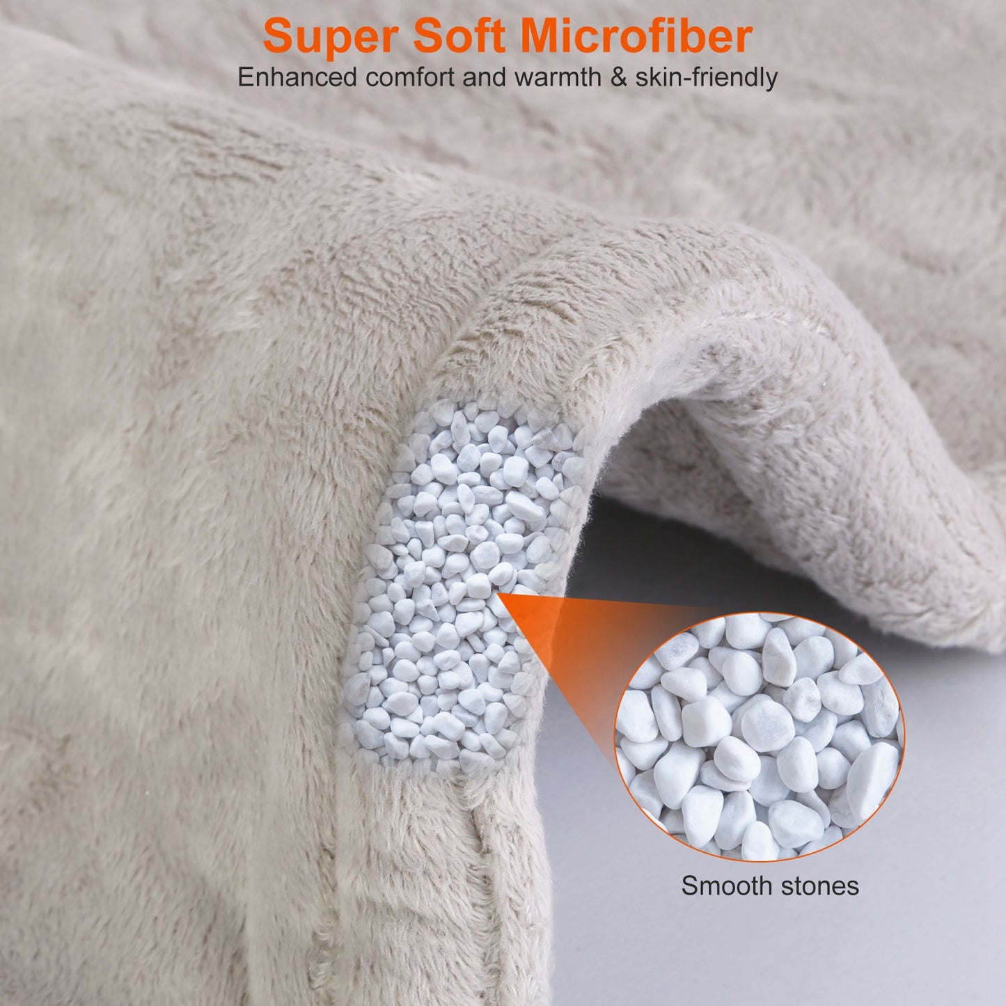 Weighted Heating Pad for Neck and Shoulders - 6 Heat Settings