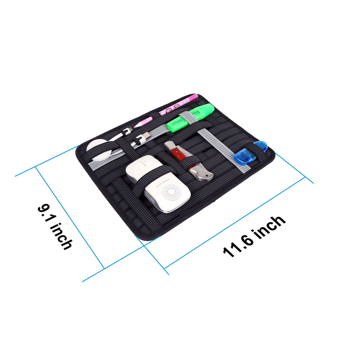 Elastic Organizer Board for Bags and Briefcases