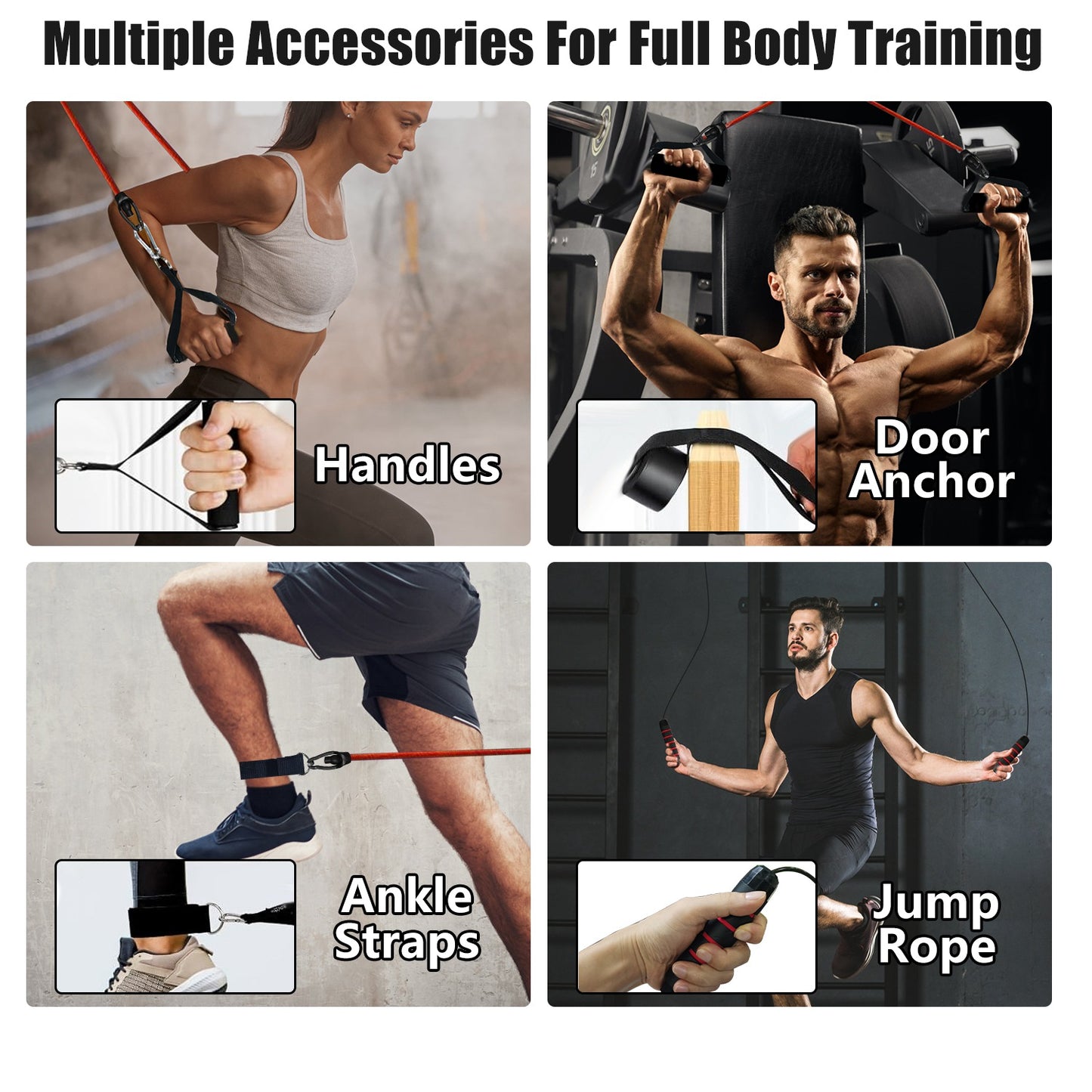 Push Up Board Home Gym Set with 15 Fitness Accessories