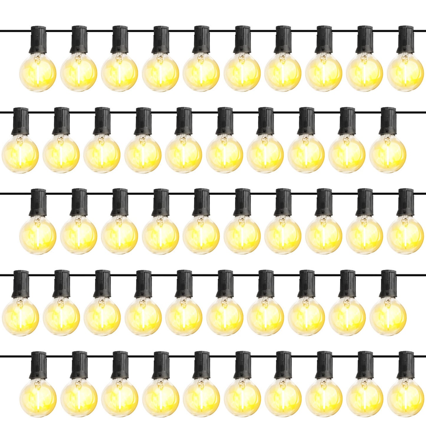 Globe String Lights 25FT Outdoor Indoor with 25 Warm Bulbs