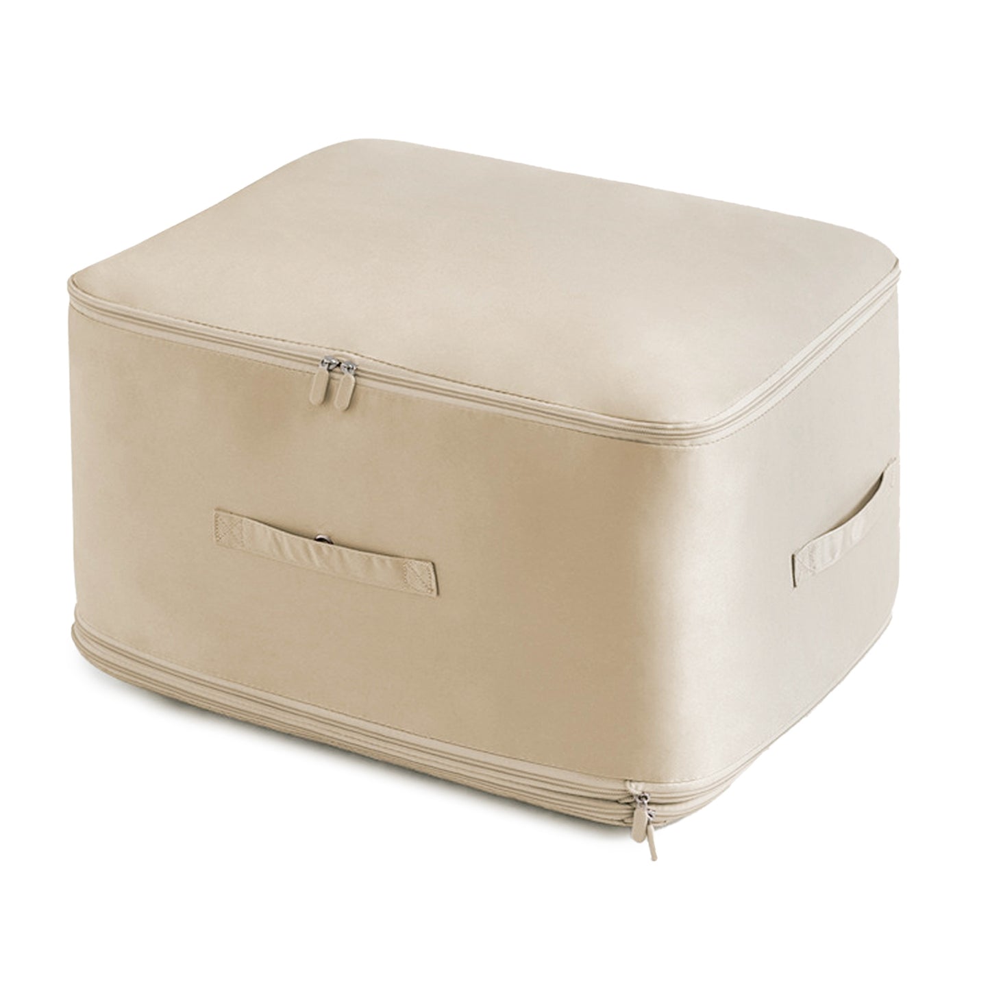 Foldable Storage Bag for Comforters and Bedding with Compression