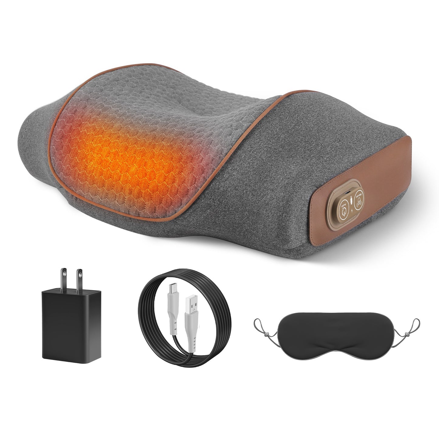 Neck Massager Pillow with Heat, Vibration & Air Compression
