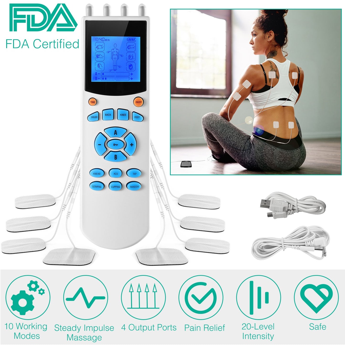 10 Modes Pain Relief Body Massager