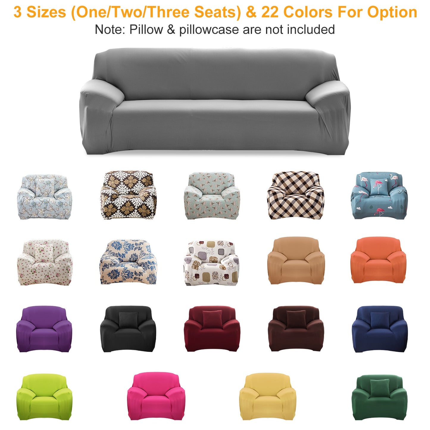 Stretch Sofa Slipcover with Anti-Slip Foam Strips