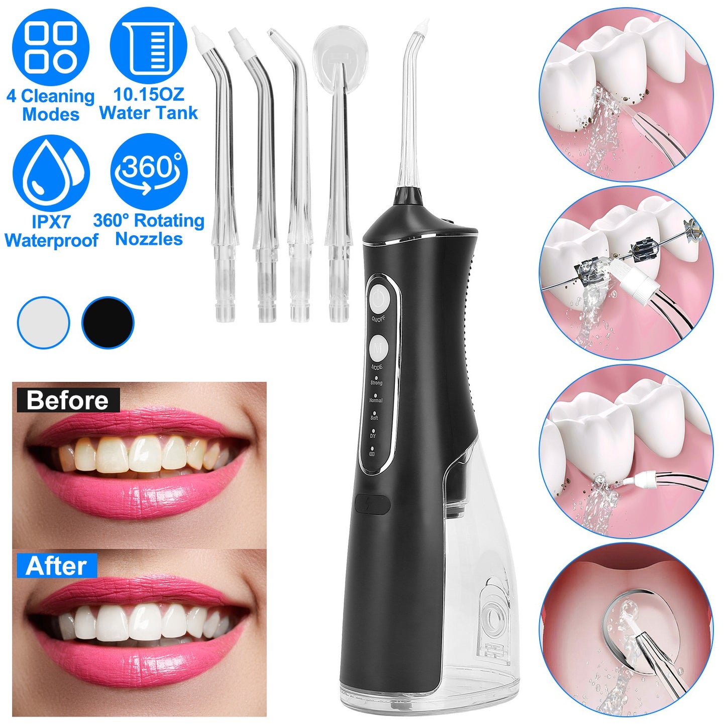 Portable Water Dental Flosser