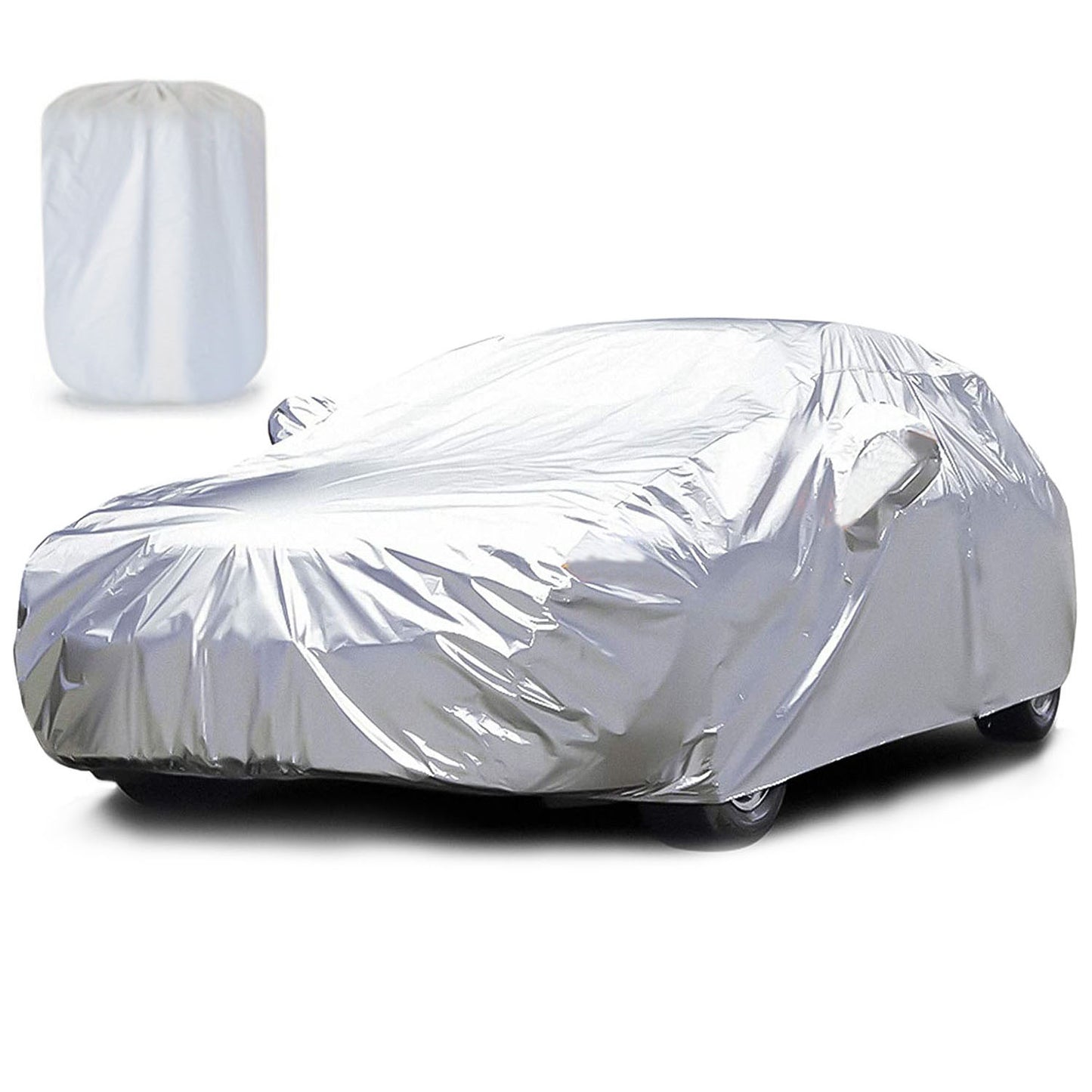 Full Car Cover 189x69x47in All Weather UV Protection for Sedans
