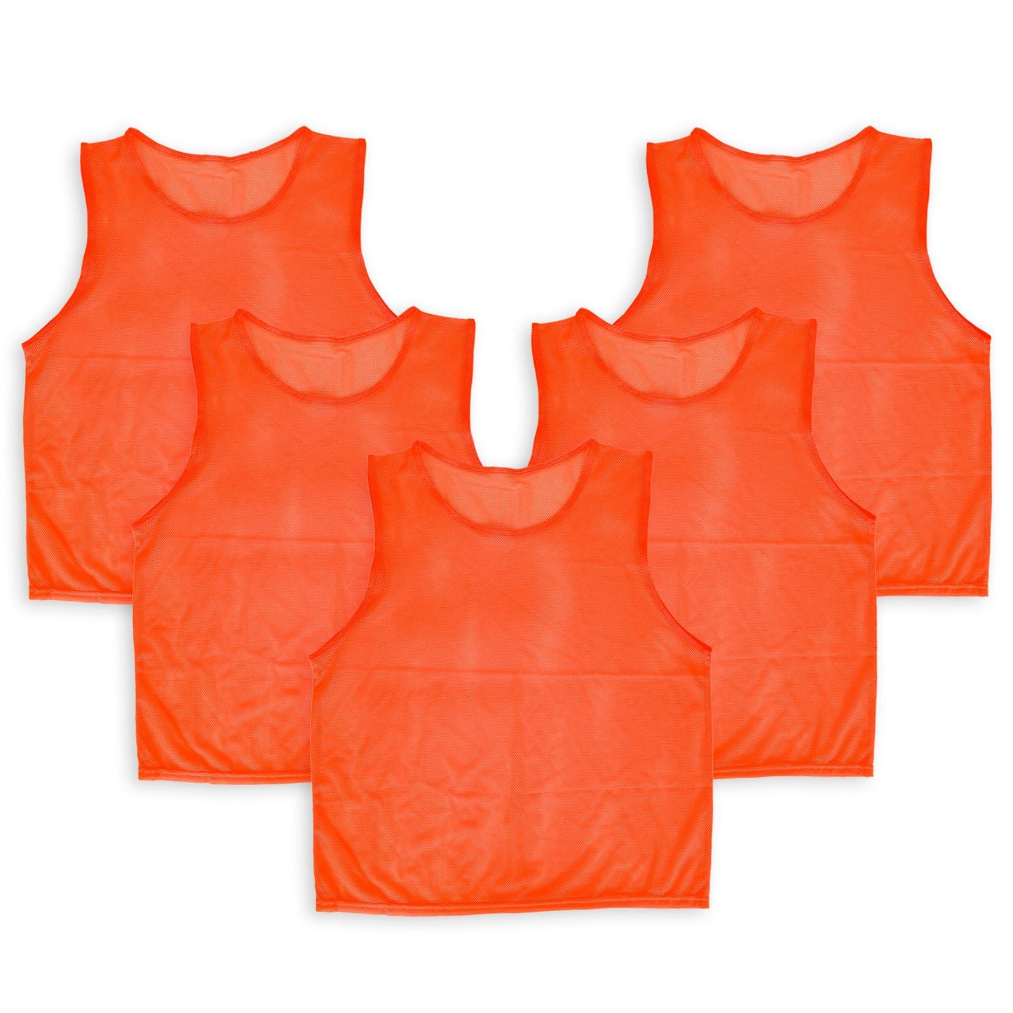 Mesh Scrimmage Vests 5-Pack for Team Sports Training
