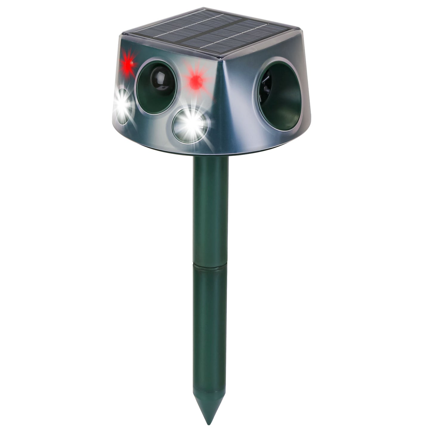 Solar Ultrasonic Animal Repeller with Motion Sensor