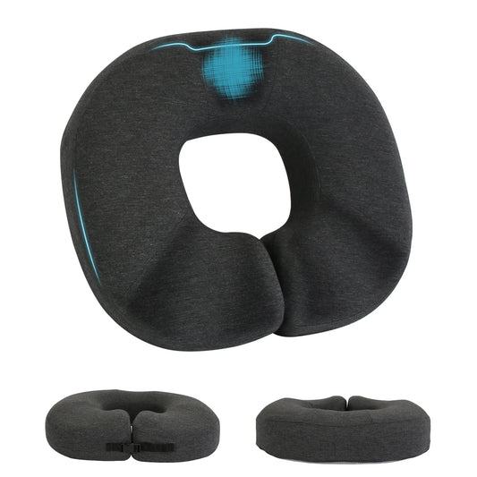 Donut Pillow Seat Cushion Memory Foam Donut Chair Cushions Ergonomic Seat Cushion Pad for Coccyx Prostate Sciatica Pelvic Floor Pressure Sores Office