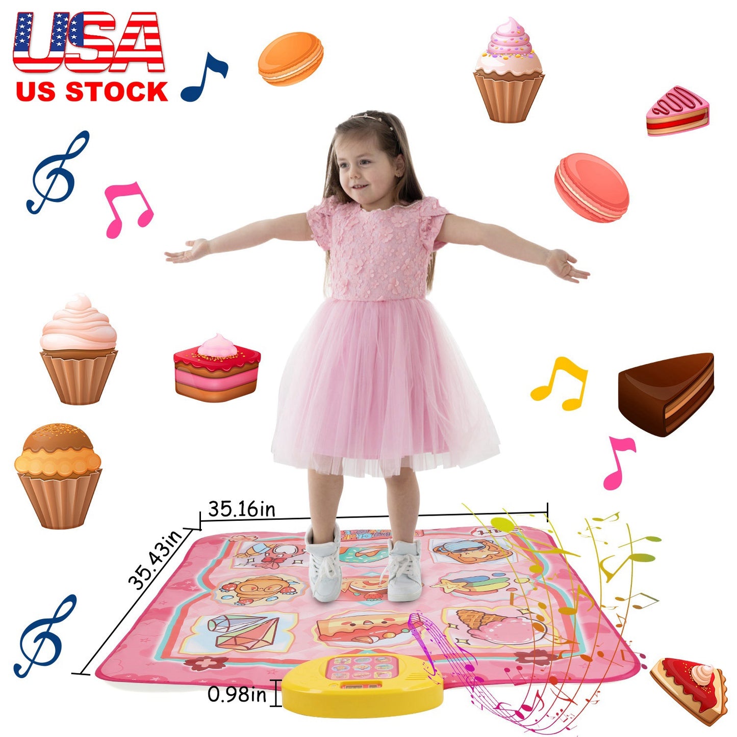 Electronic Music Dance Mat for Kids with 6 Game Modes